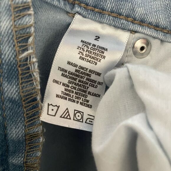 Aeropostale Light Wash High Rise Skinny Jeans Sz 2 - Picture 3 of 9